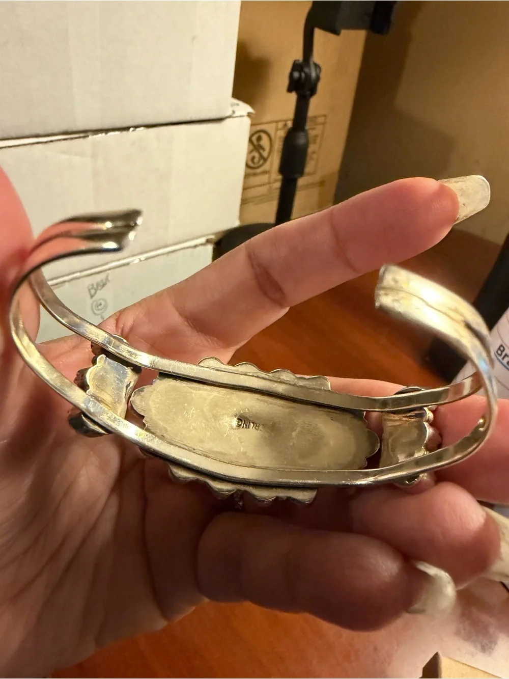 925 Sterling Purple Mohave Southwestern Cluster  Cuff Bracelet 7” - 27.3 g